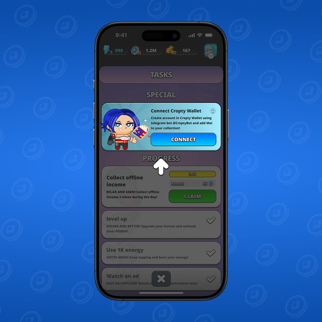 Connect Cropty Wallet 