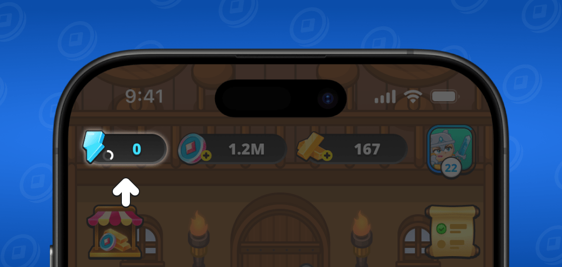 
Aqui você pode ver quando a energia será reabastecida.

