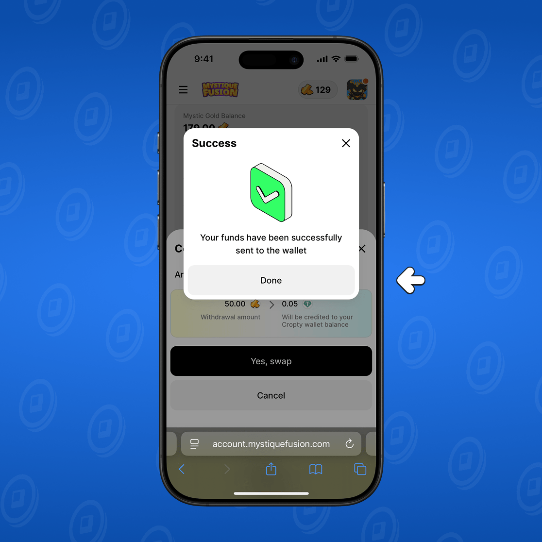 
राशि का स्थानांतरण पूरा हुआ

