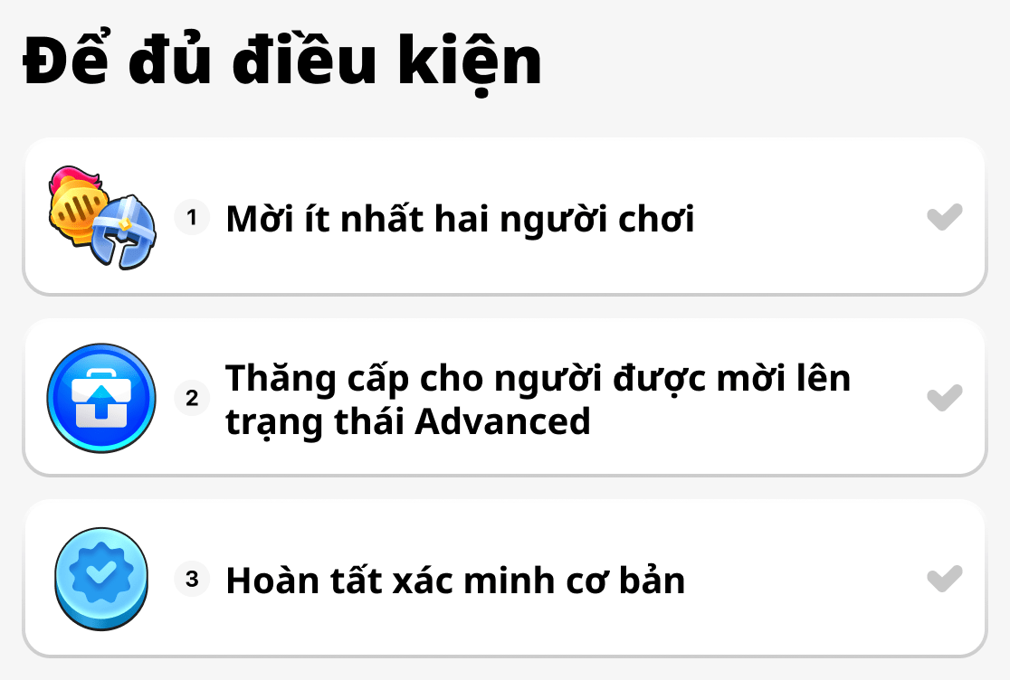 Phải làm gì để đủ điều kiện