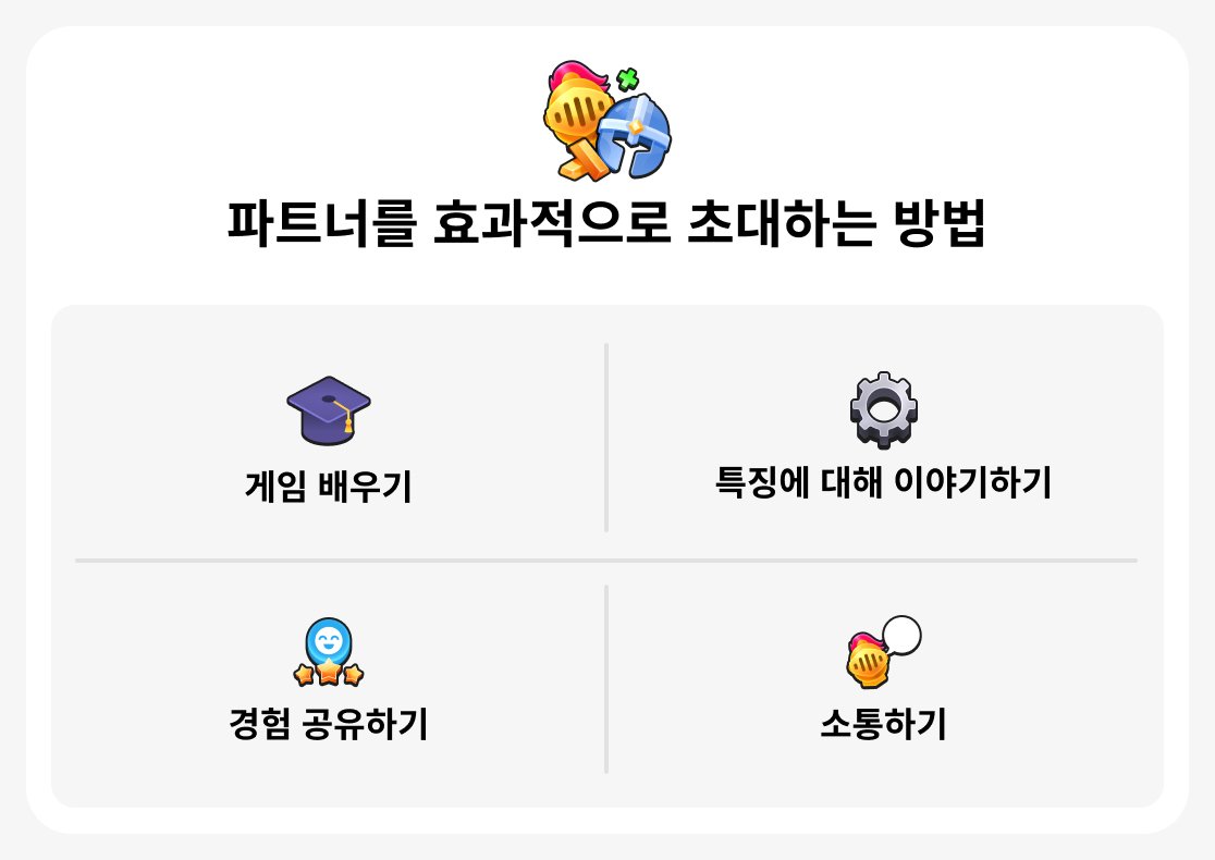 파트너를 효과적으로 초대하는 방법