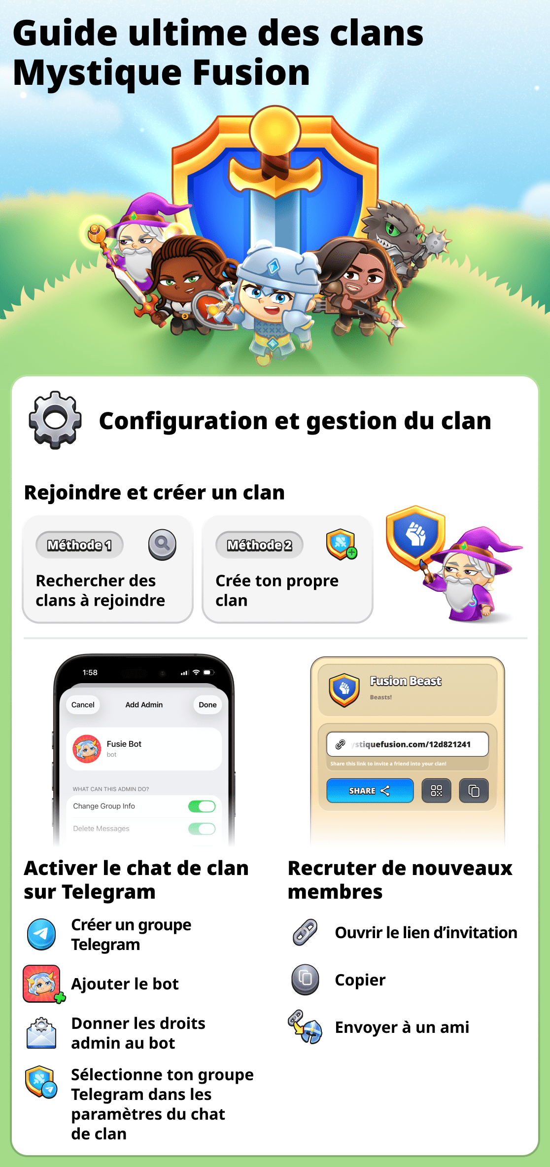 Tout sur les clans dans le jeu
