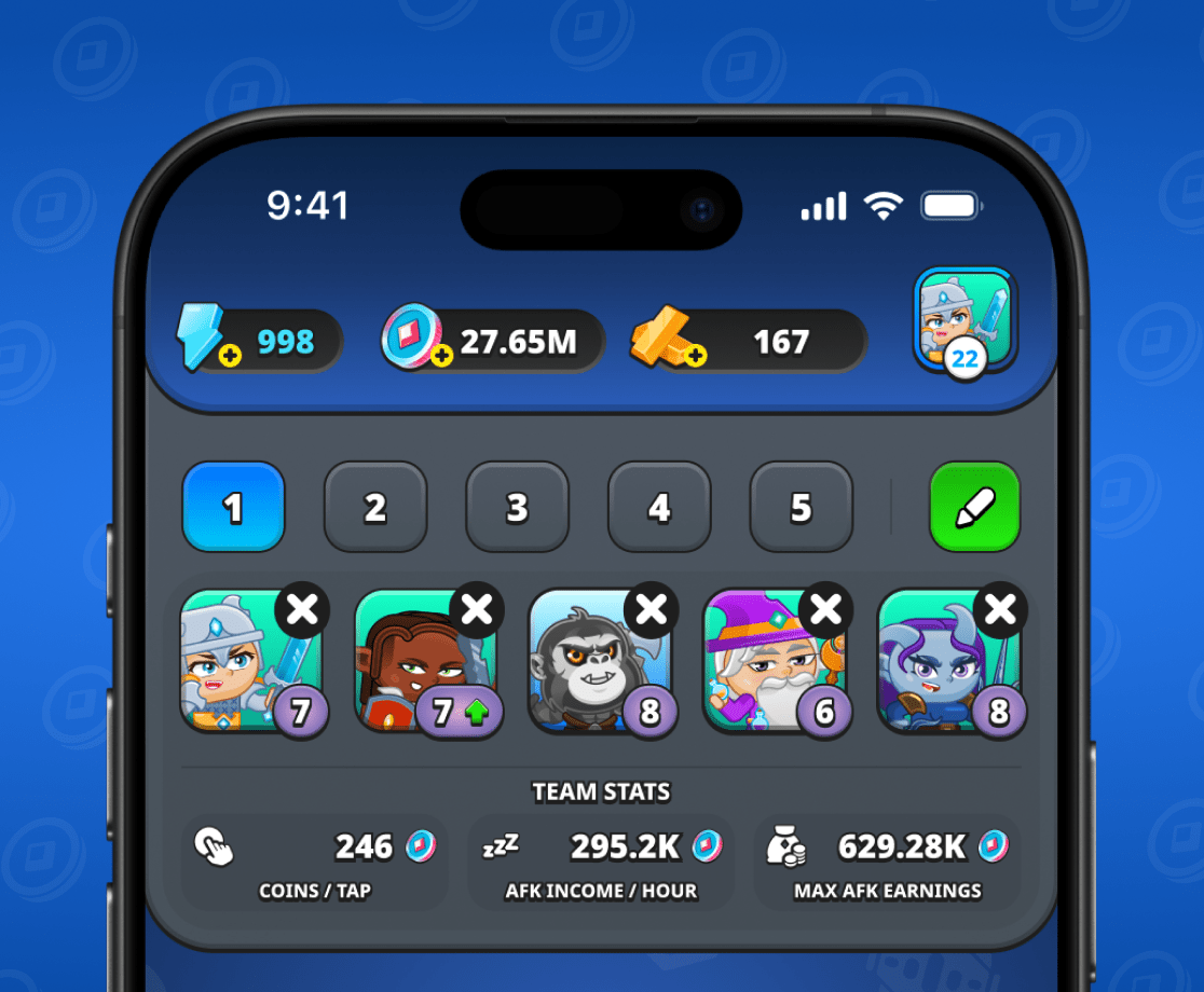 5 heroes available in the game

