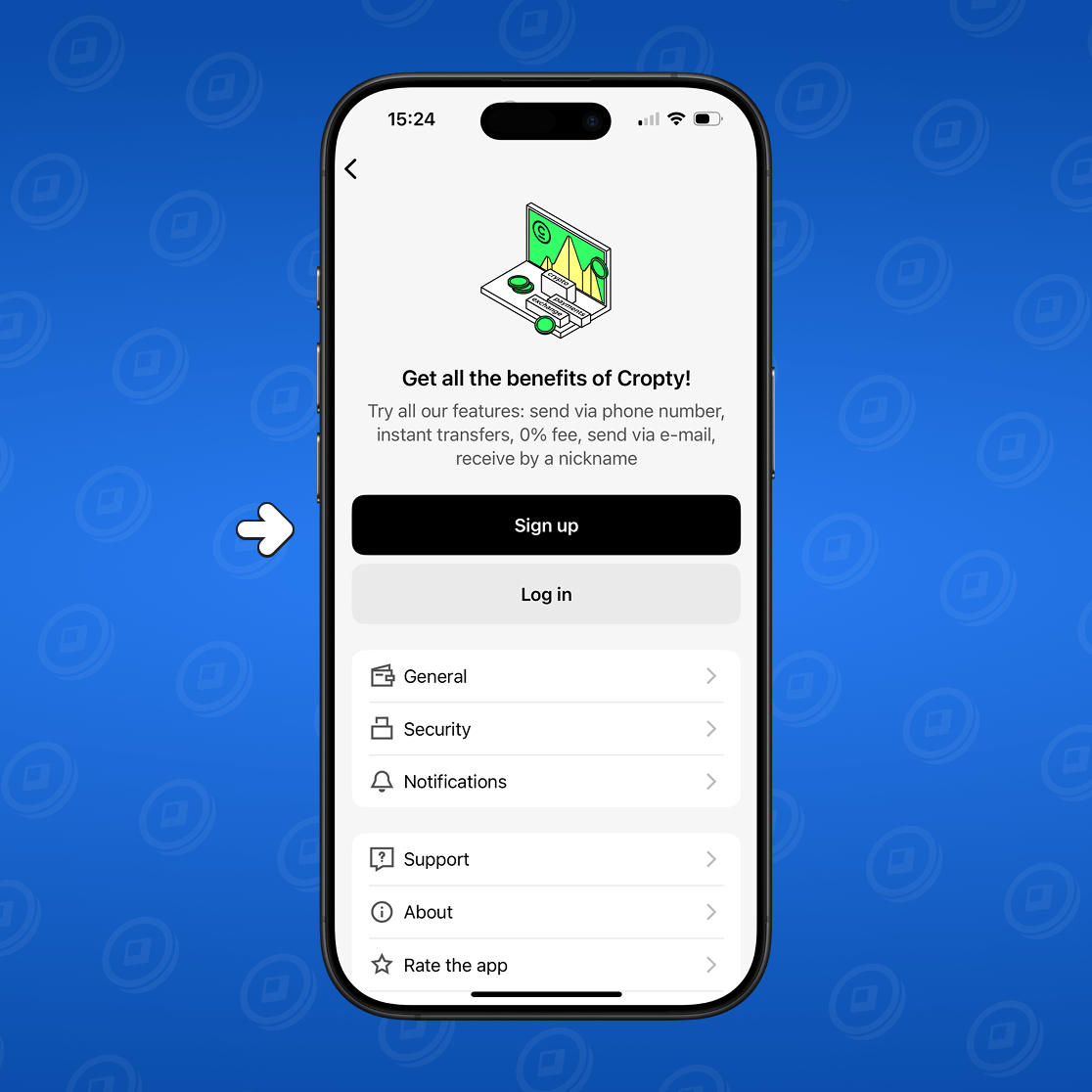 Sign up Cropty 