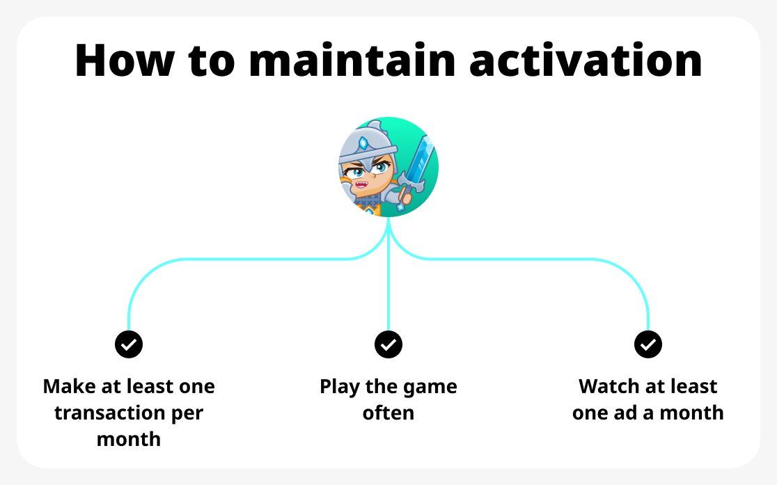 How to maintain activation