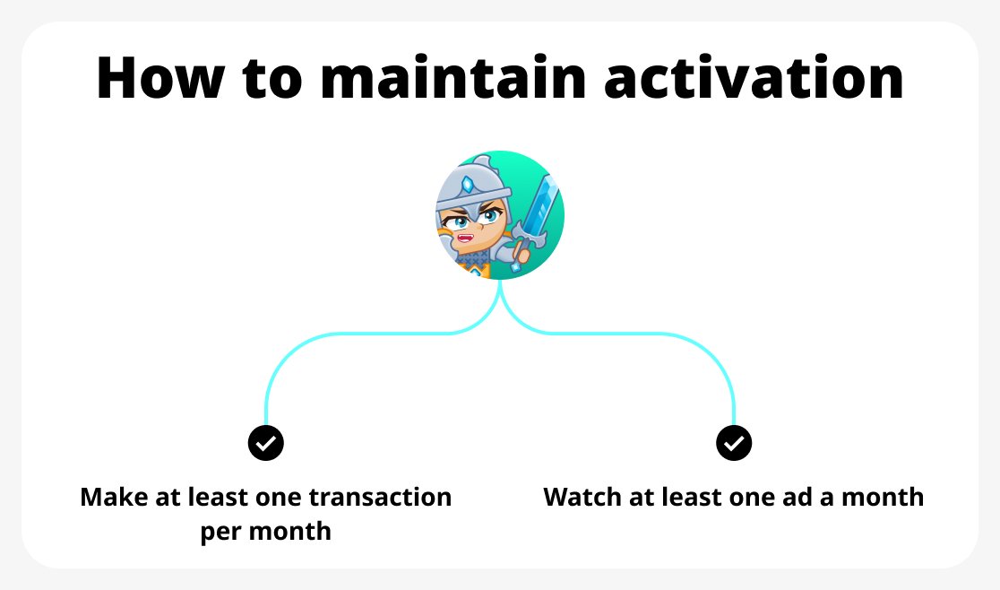 How to maintain activation