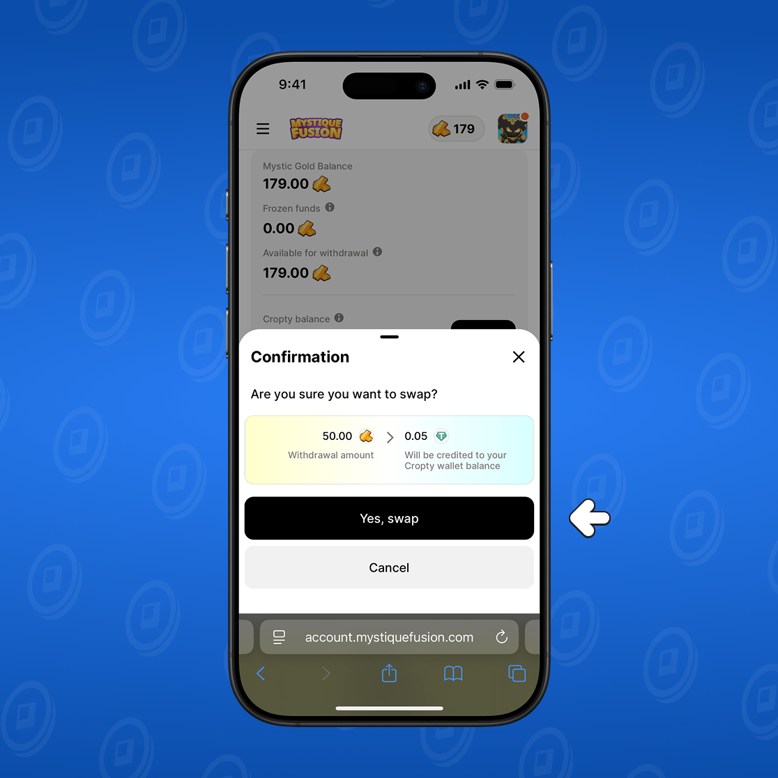
स्थानांतरण की पुष्टि

