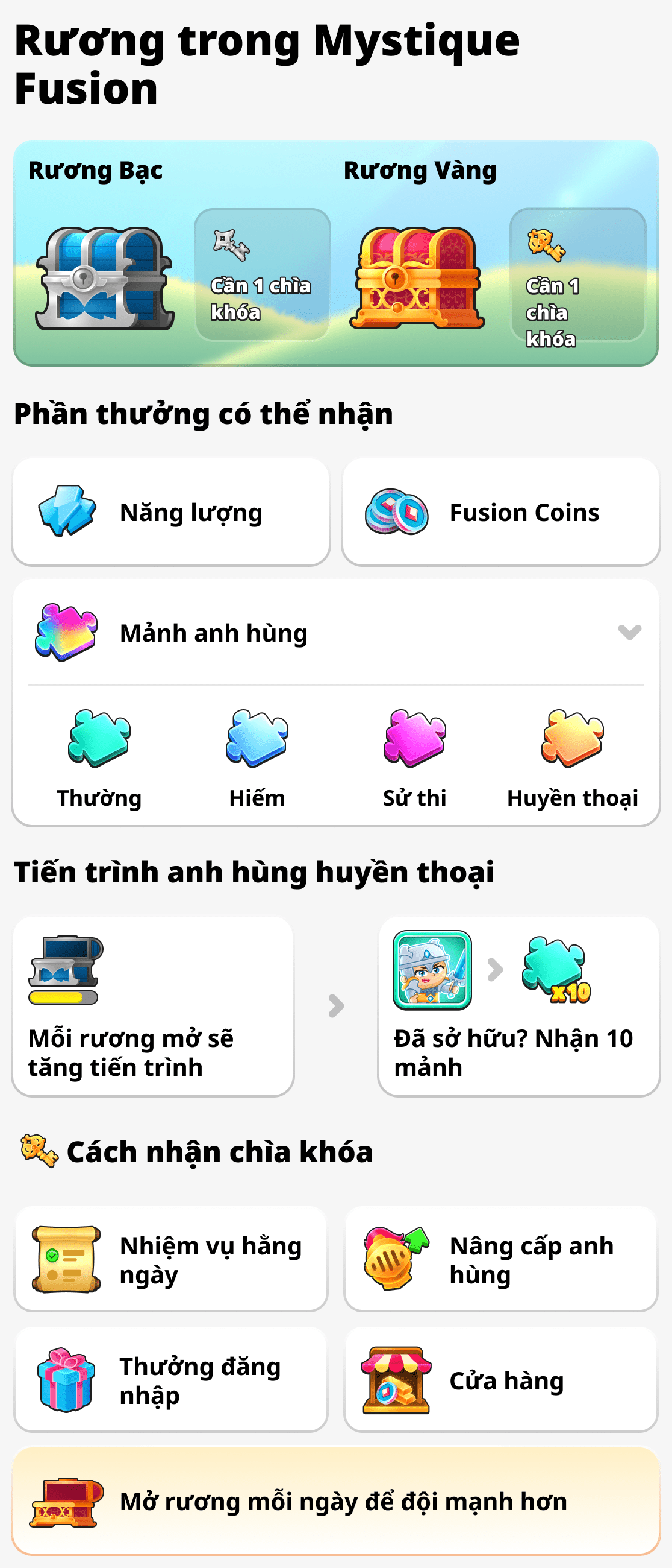 Rương trong Mystique Fusion