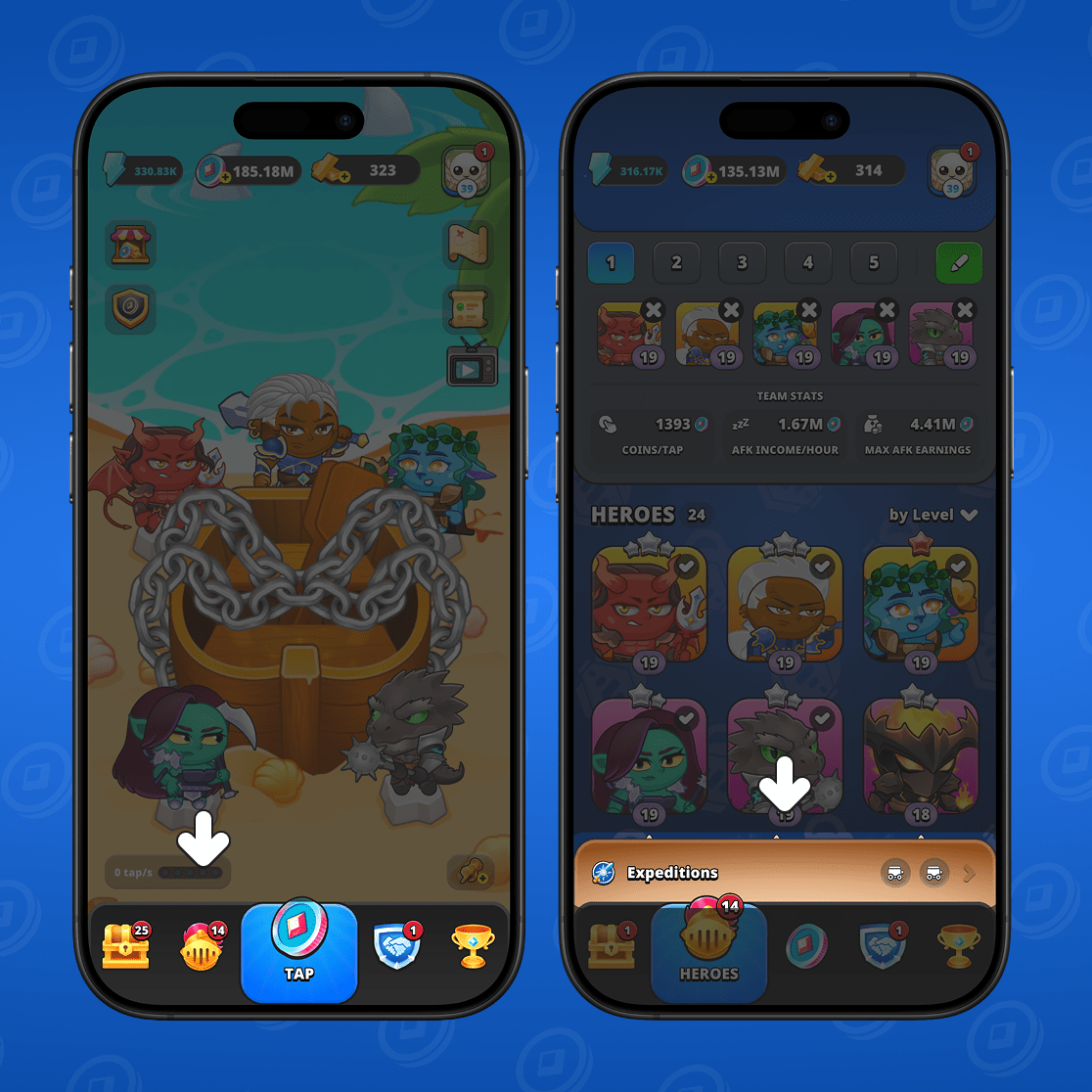 Переход в раздел экспедиций