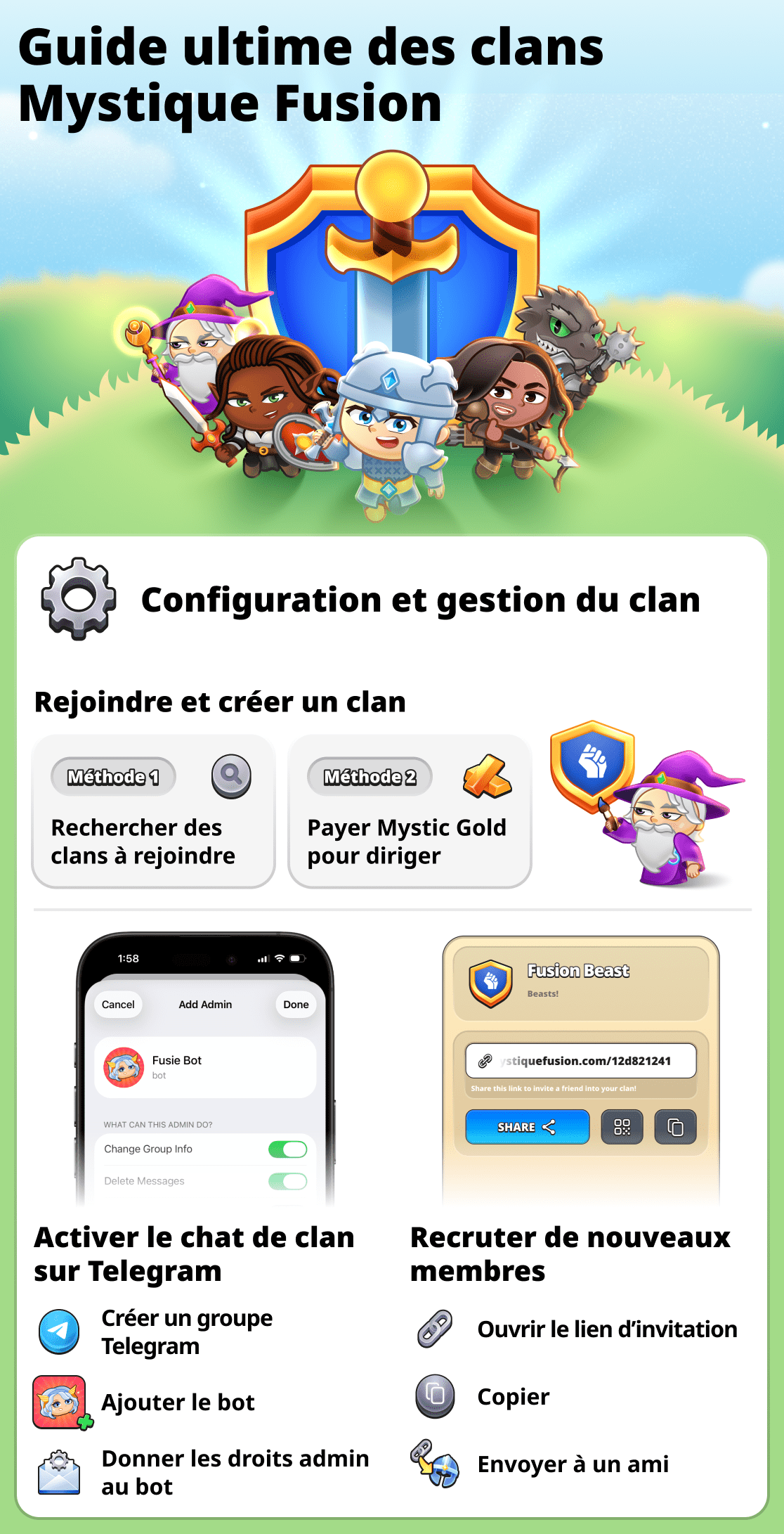 Tout sur les clans dans le jeu