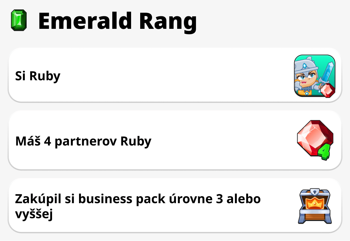 Ako získať hodnosť emerald