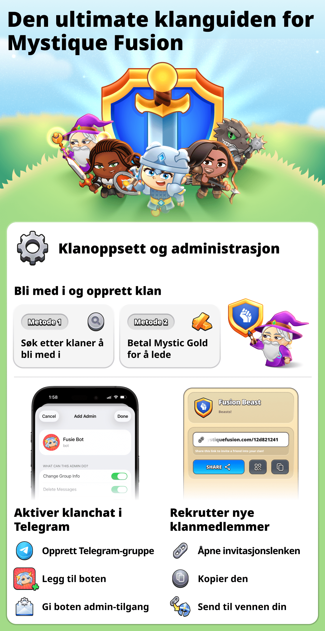 Alt om klaner i spillet