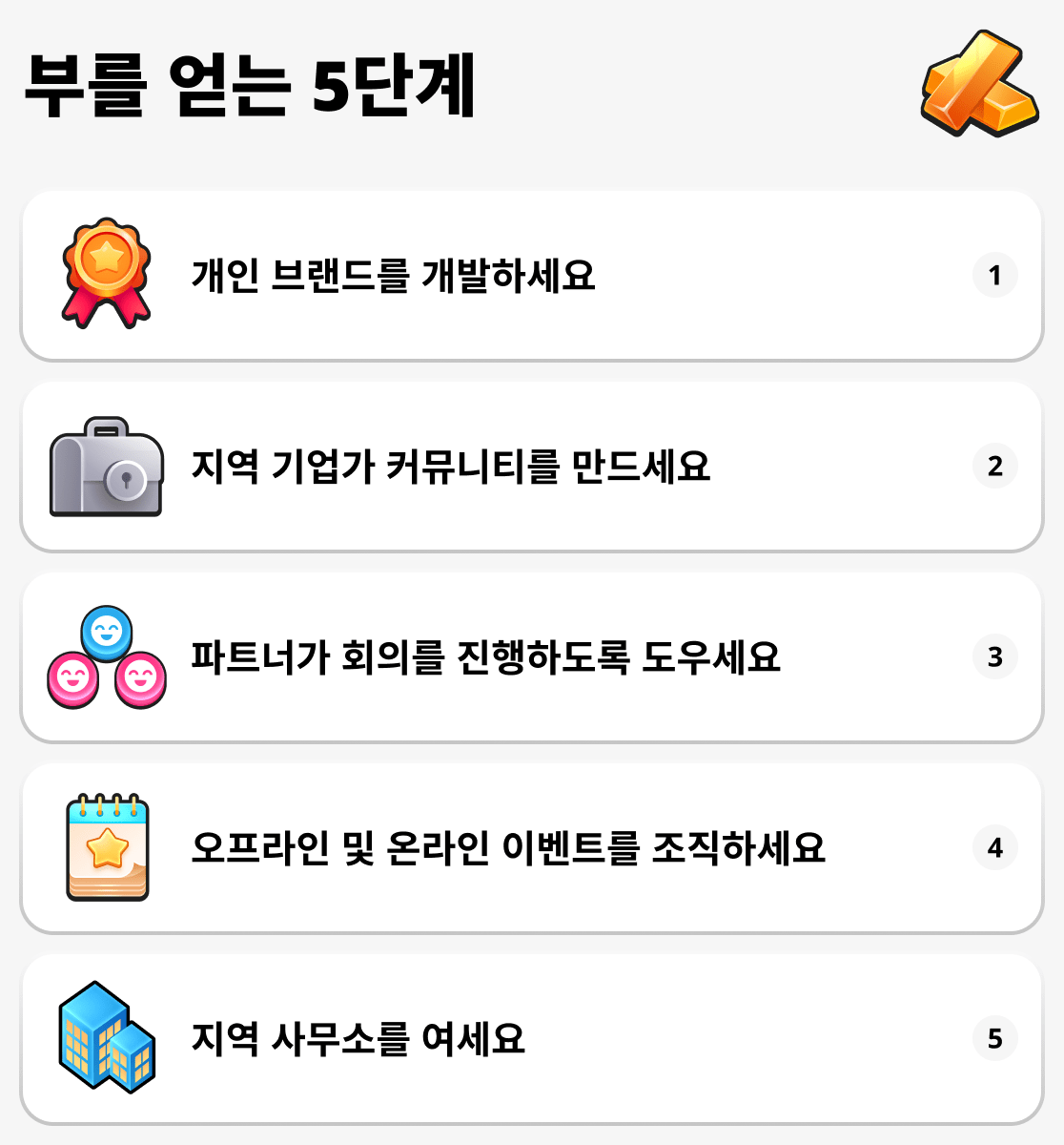 계속 발전하는 방법