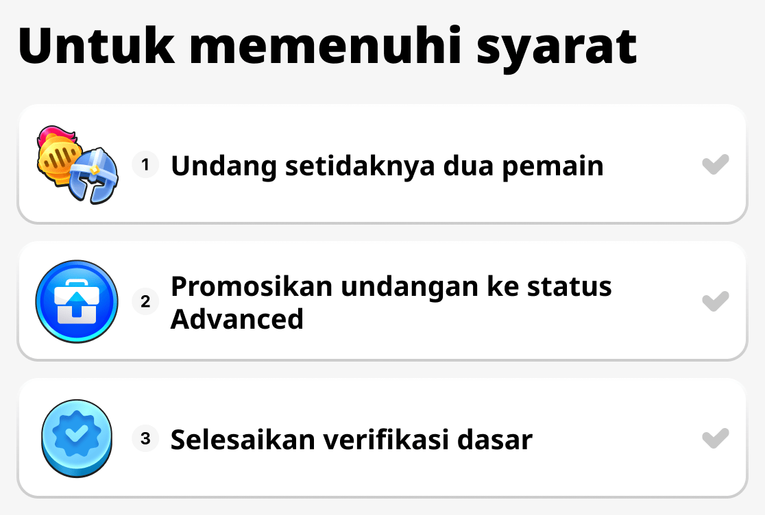 Apa yang harus dilakukan untuk memenuhi syarat