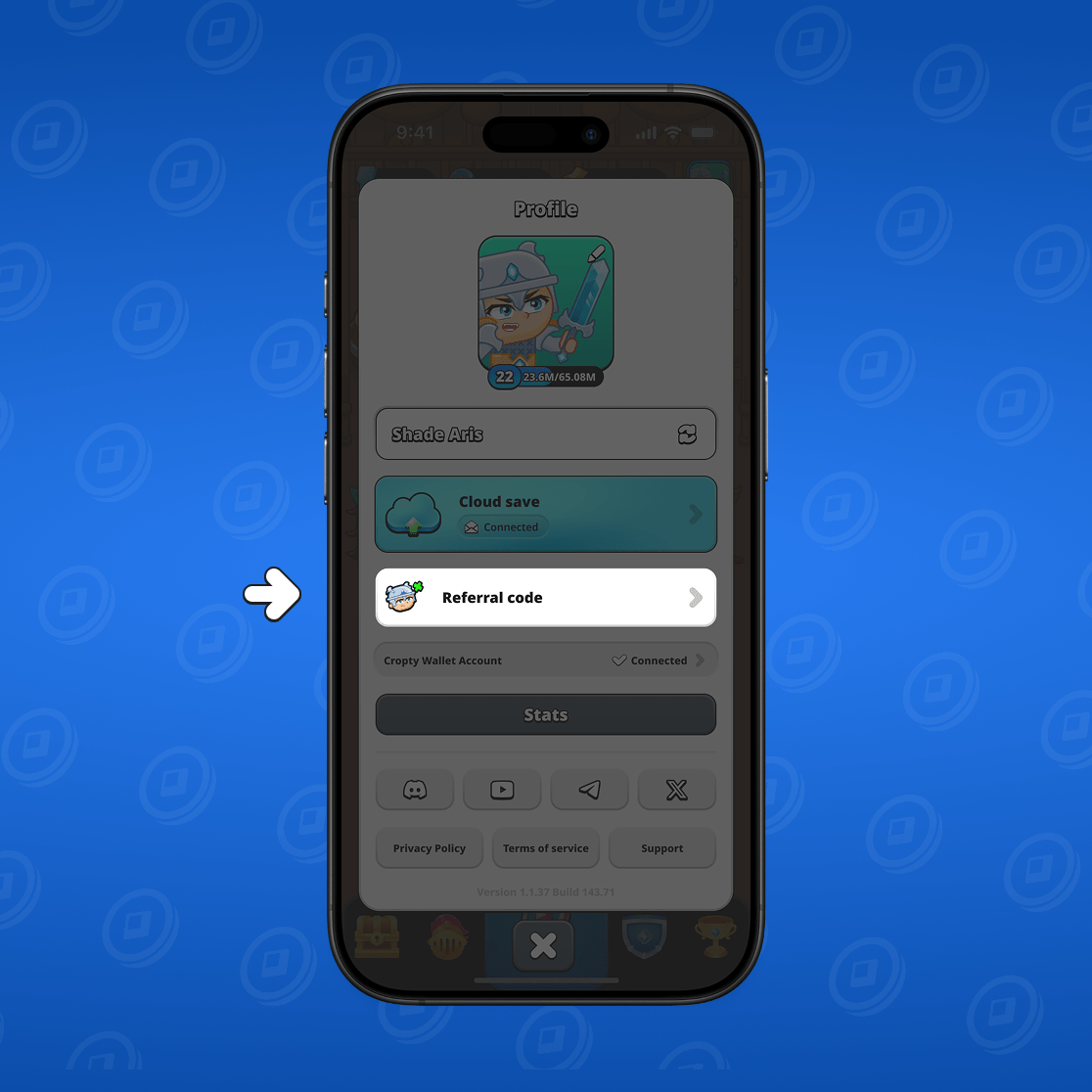 Referral code