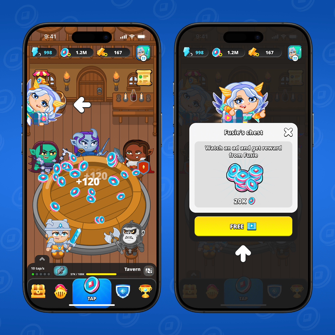 Watch ads and earn rewards

