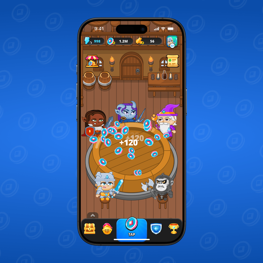 Actively earn in-game currency

