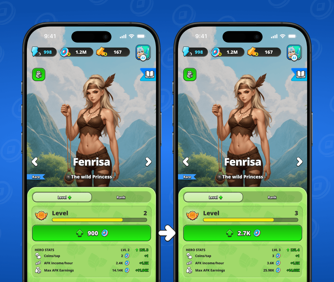 
Crește nivelul eroului tău

