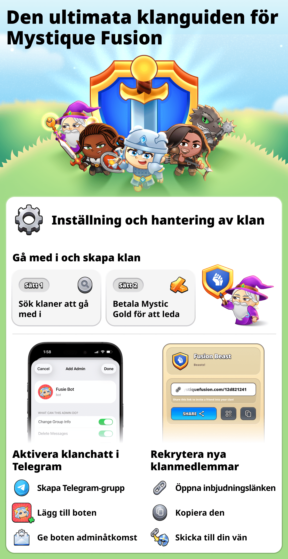 Allt om klaner i spelet