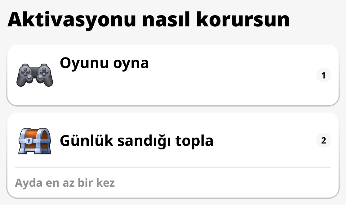 Aktivasyonu nasıl sürdürürsünüz
