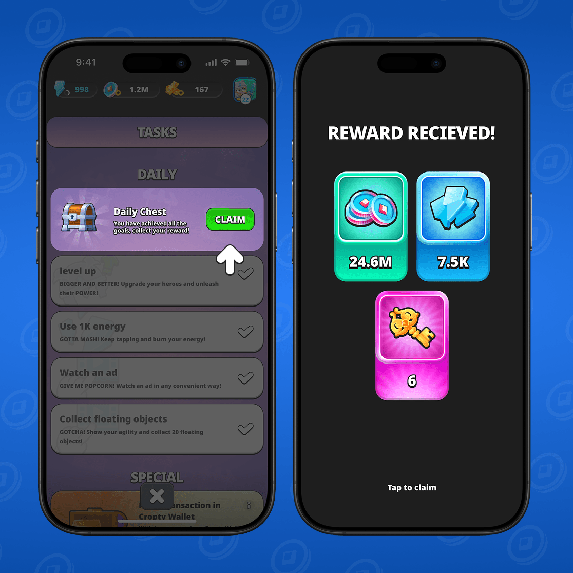 Награда из Daily Chest