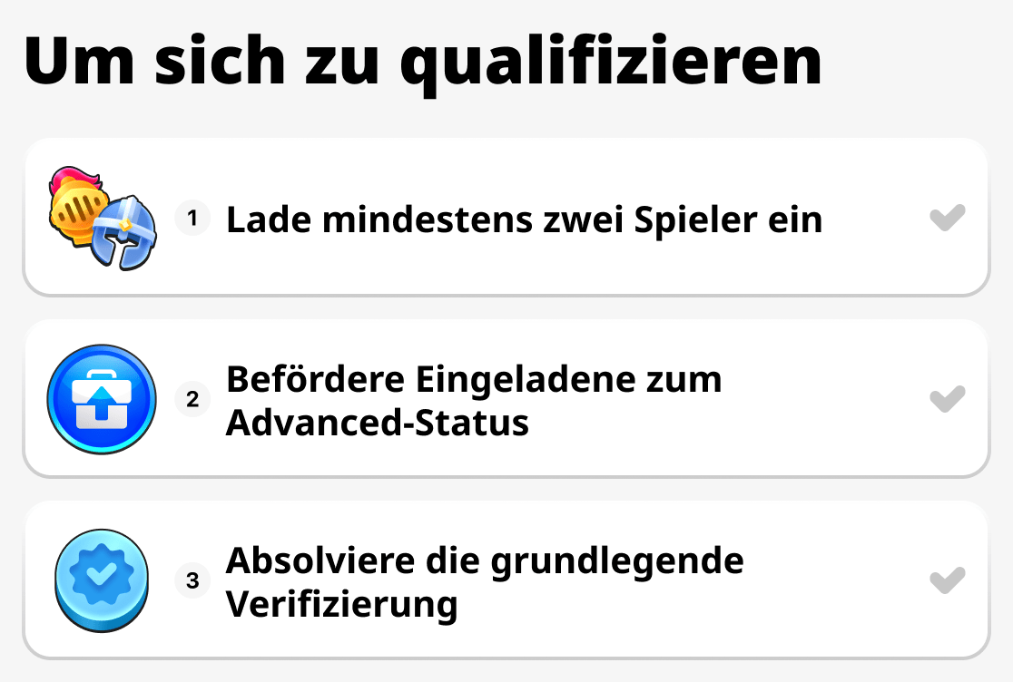 Was zu tun ist, um sich zu qualifizieren