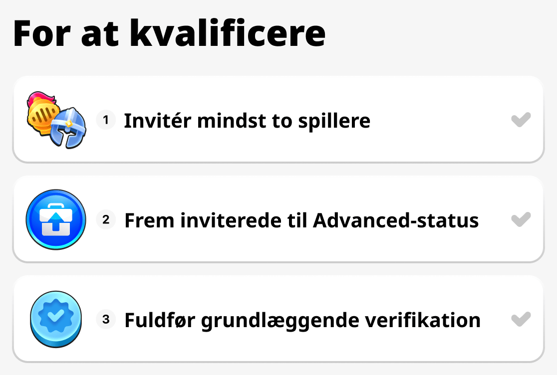 Hvad kræves for at kvalificere sig