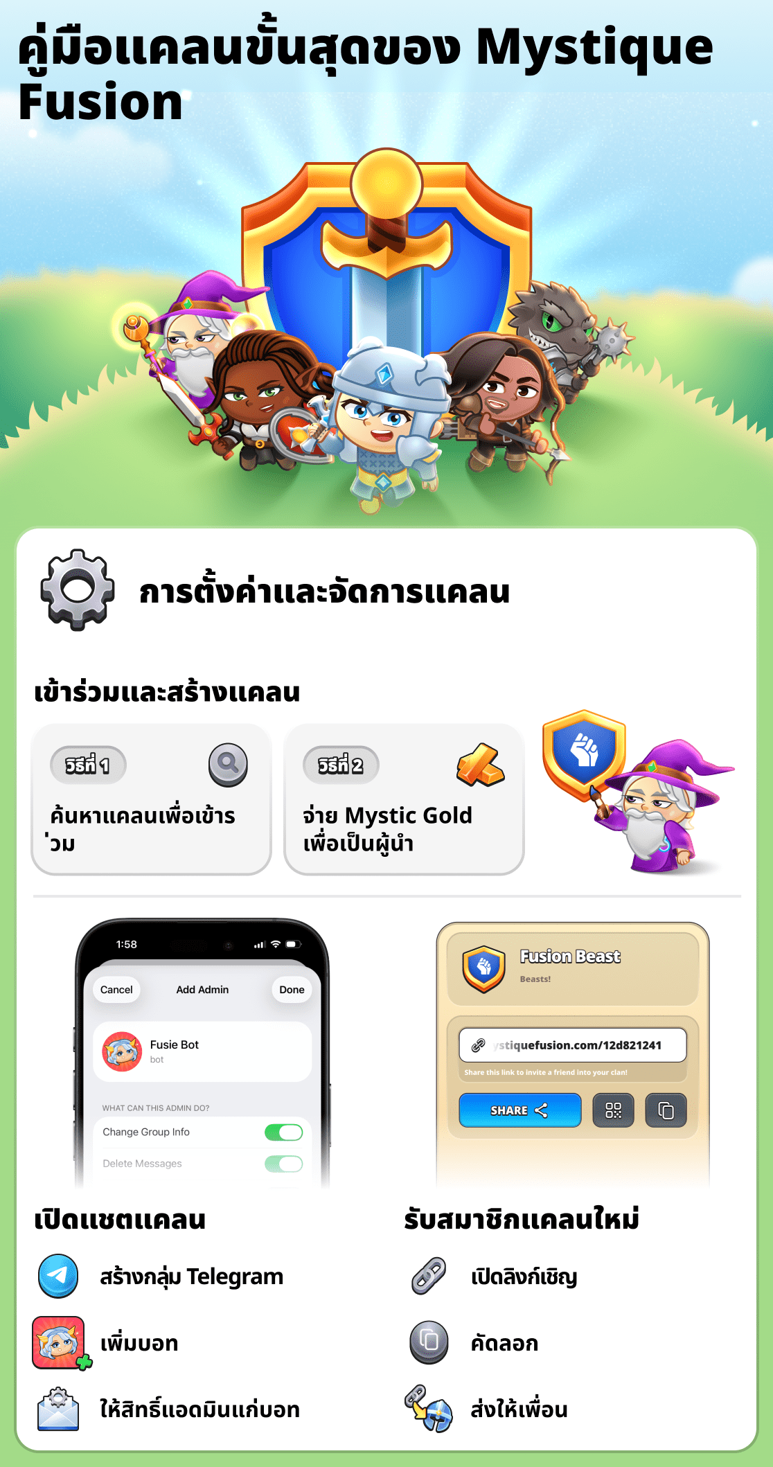 ทุกอย่างเกี่ยวกับกิลด์ในเกม