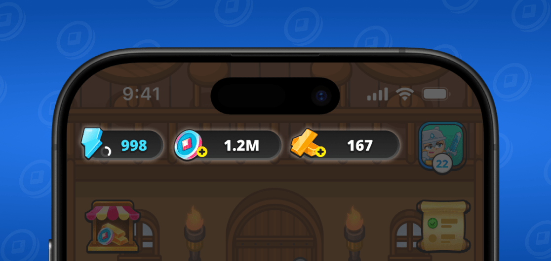 
Energia, Ouro Místico e Moedas de Fusão

