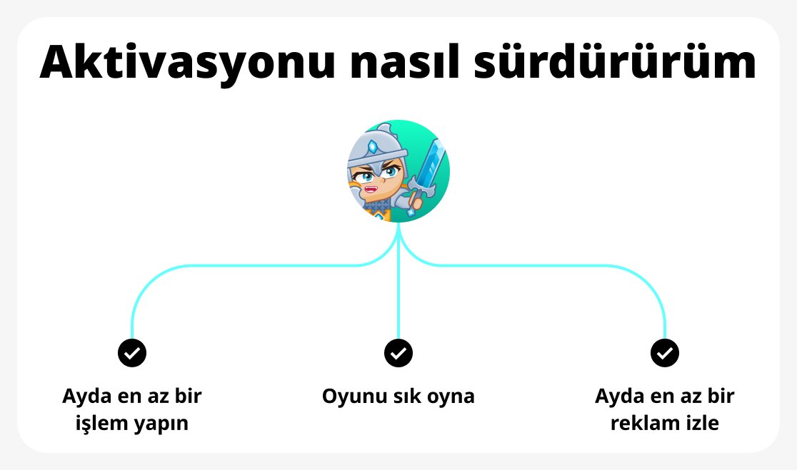 Aktivasyonu nasıl sürdürürsünüz?