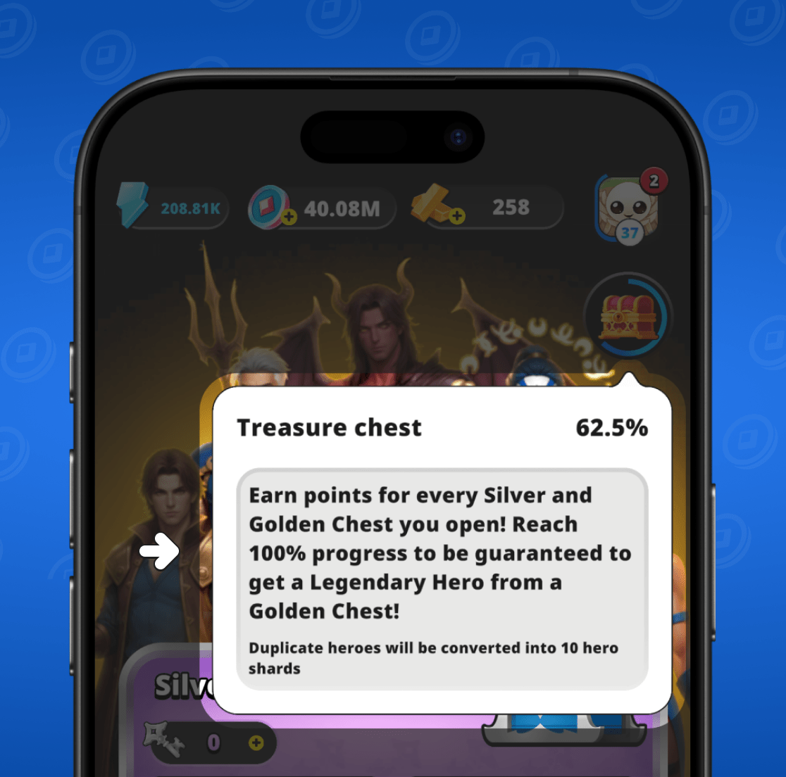 
Description of chests

