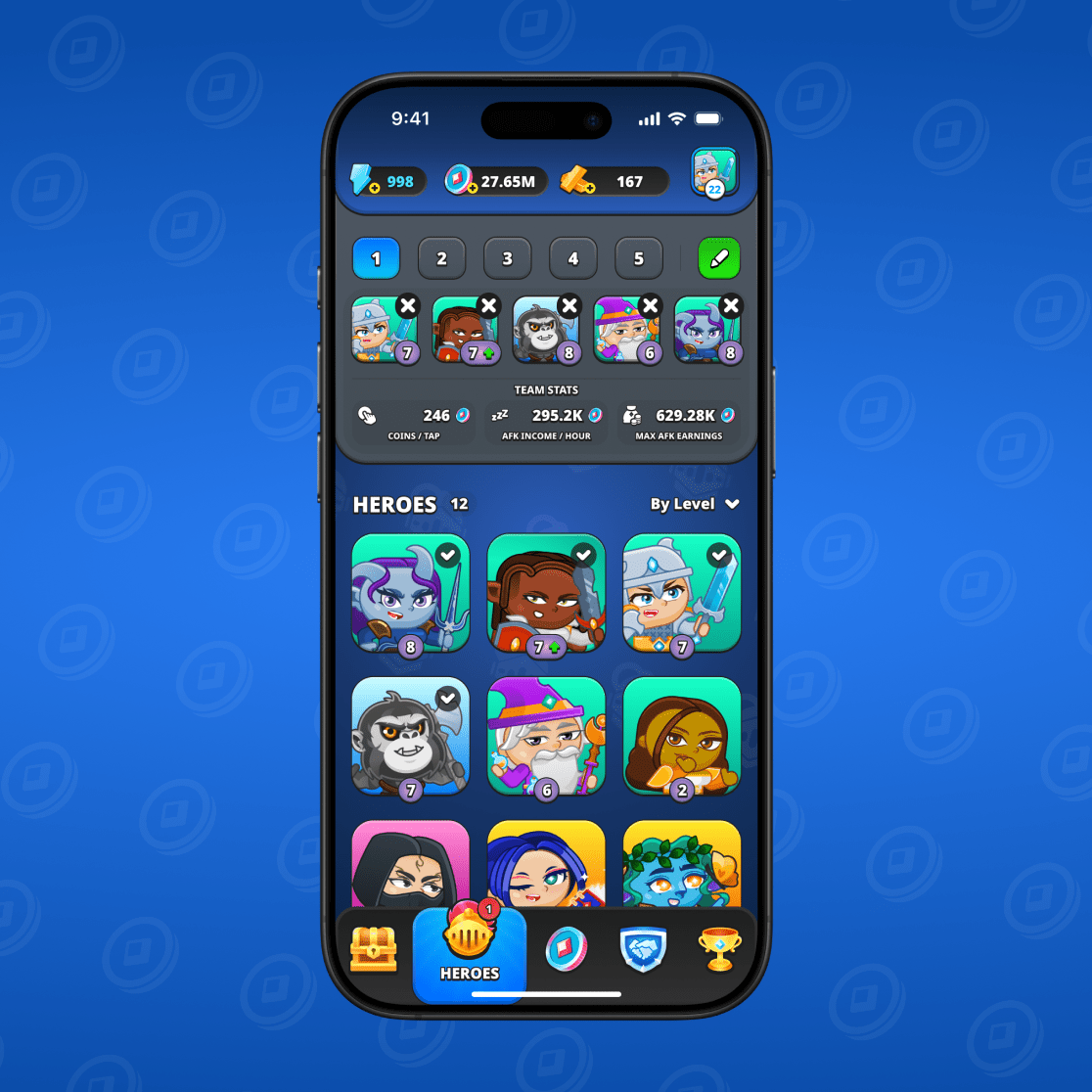 Level up to become stronger!

