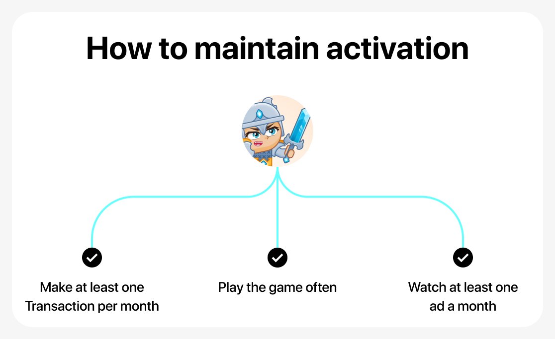 How to maintain activation
