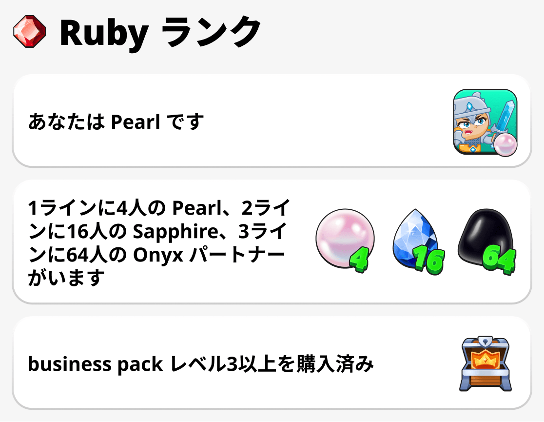 Rubyランクの取得方法
