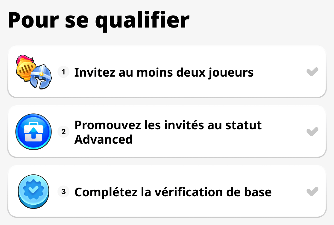 Que faire pour se qualifier