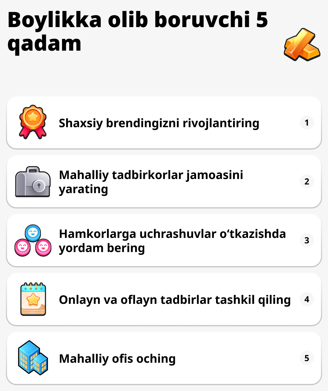 Қандай қилиб ривожланишда давом эттириш мумкин