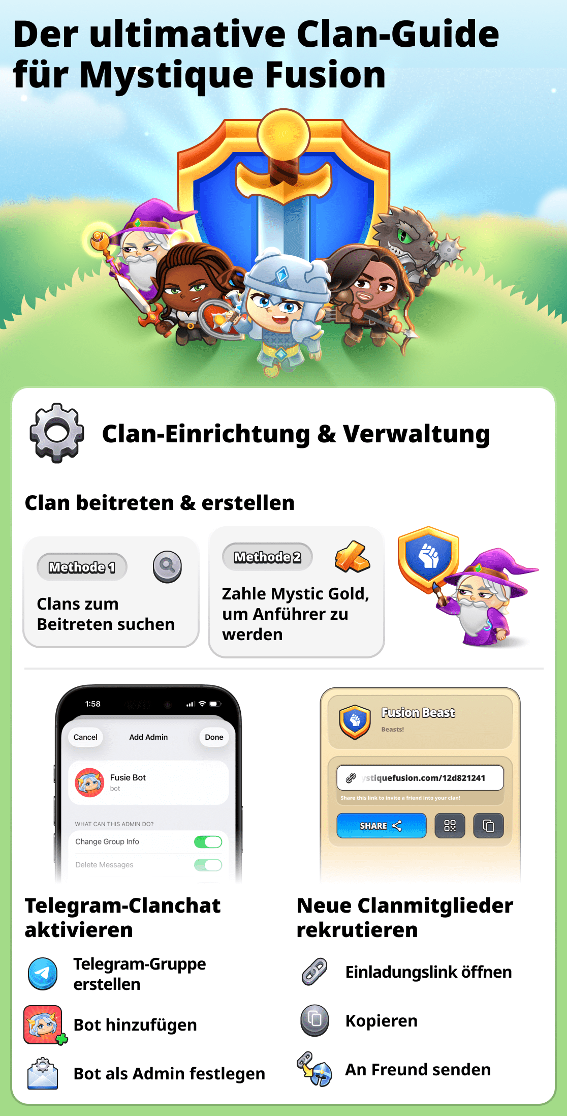 Alles über Clans im Spiel