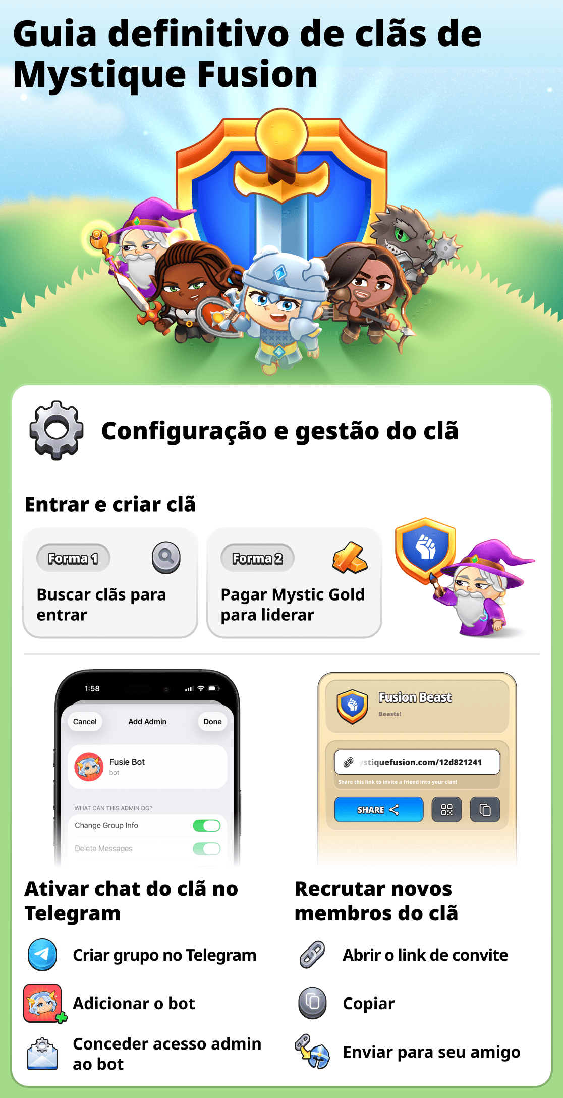 Tudo sobre clãs no jogo