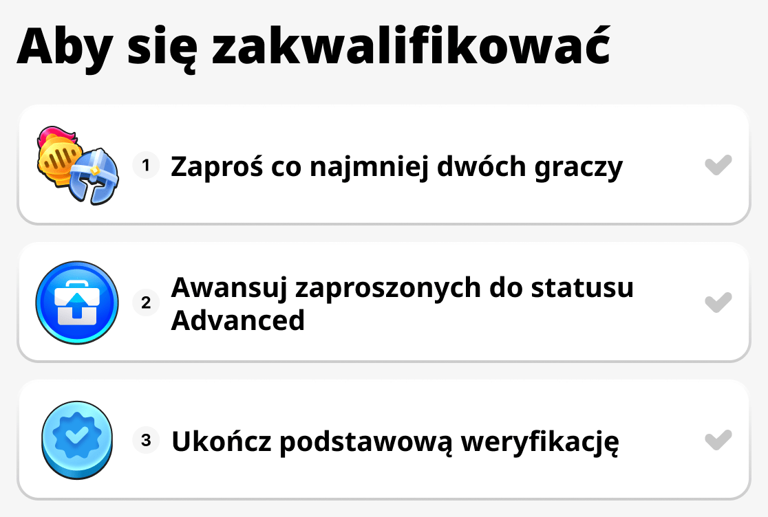 Co zrobić, aby się zakwalifikować