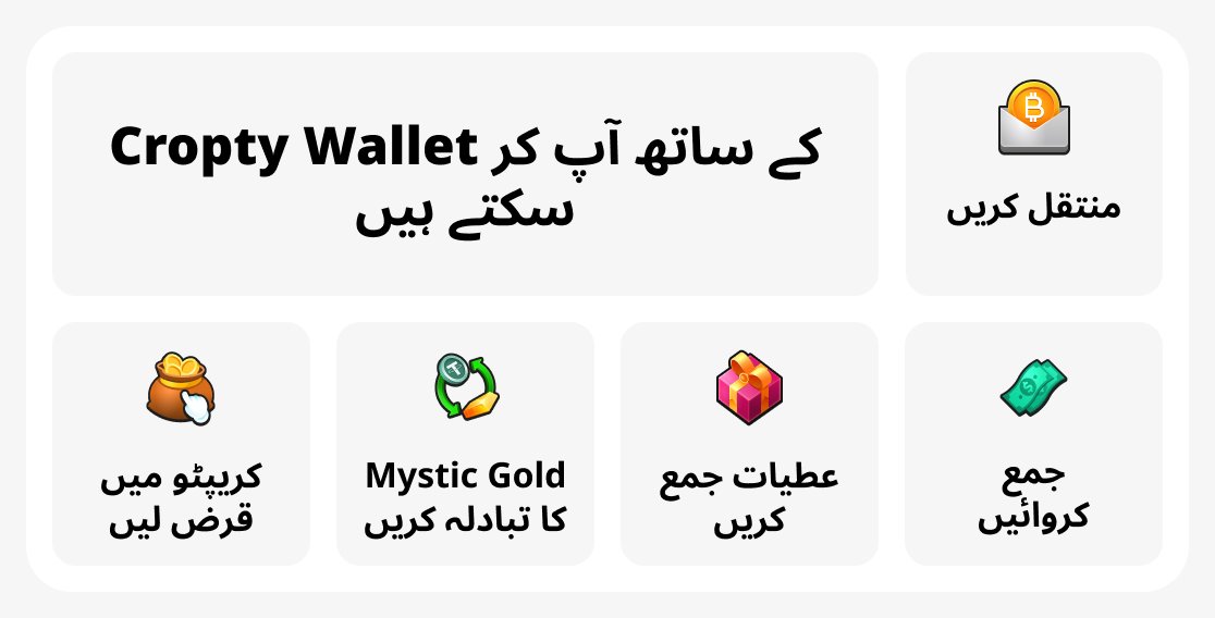 Cropty Wallet کے ساتھ آپ کر سکتے ہیں